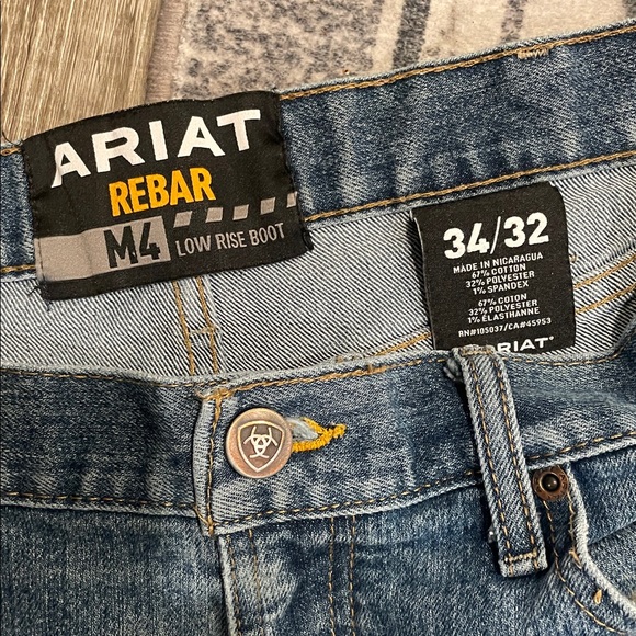 Ariat Rebar M4 Low Rise Bootcut Jeans - Picture 2 of 5